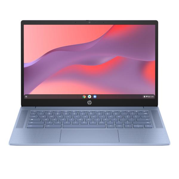 HP Chromebook 14a-nf0001nl Intel N N100 35,6 cm (14") Full HD 8 GB LPDDR5-SDRAM 128 GB eUFS Wi-Fi 6E (802.11ax) ChromeOS Grigio