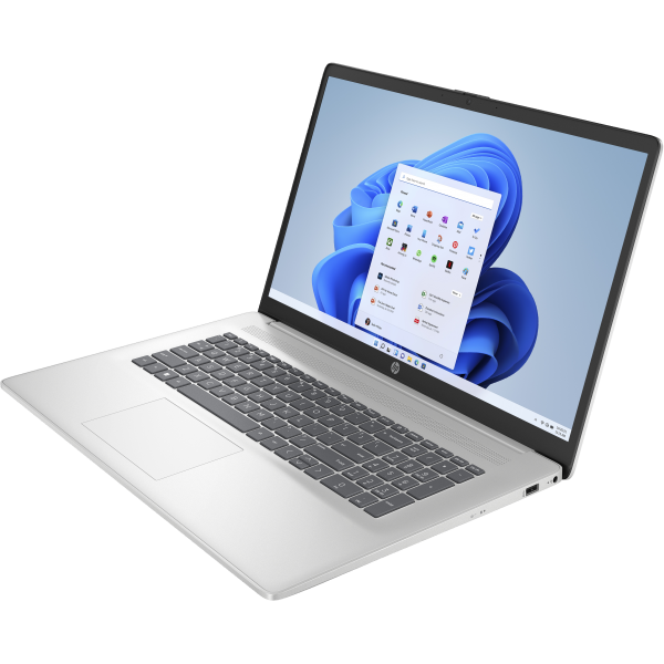 HP 17-cn2012nl Intel Core i5 i5-1235U Computer portatile 43,9 cm (17.3") HD+ 8 GB DDR4-SDRAM 512 GB SSD Wi-Fi 5 (802.11ac) Windows 11 Home Argento