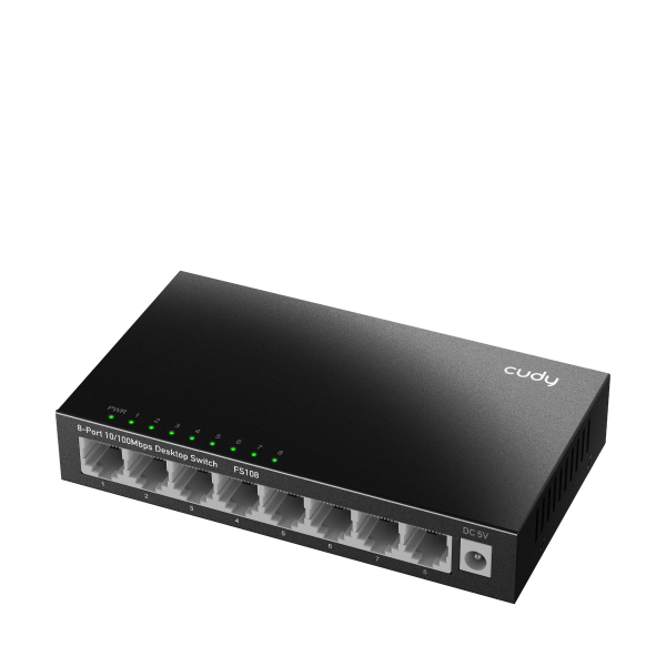 CUDY FS108 - SWITCH 8 PT 10/100 MBPS - METAL CHASSIS