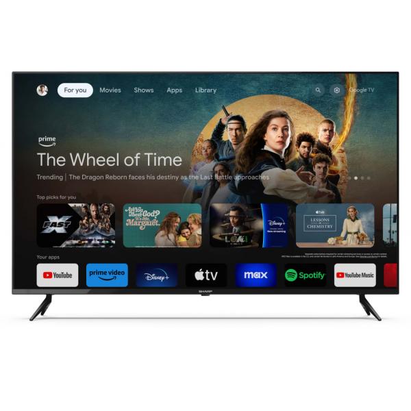 SHARP 50GL4060E - 50"" GOOGLE TV LED 4K - FRAMELESS - TV SAT CERTIFICATO - HDR - AUDIO HARMAN KARDON - BLACK - IT