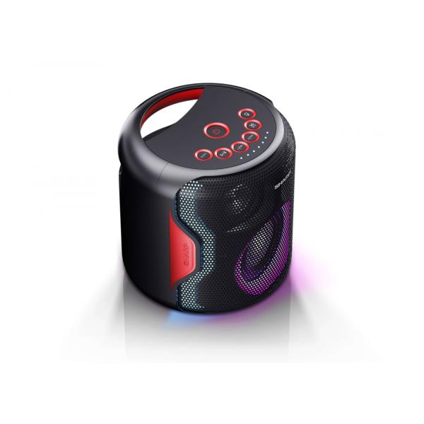 SHARP PS-921(BK) - SPEAKER BLUETOOTH PORTATILE TWS - 130W - FLAC - IPX5 - GIOCO LUCE LED RGB - NERO