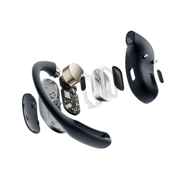 SHOKZ OpenFit Air Auricolare Wireless A clip Chiamate/Musica/Sport/Tutti i giorni Bluetooth Nero