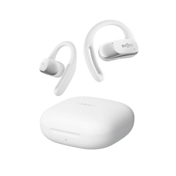 SHOKZ OpenFit Air, weiss Auricolare Wireless A clip Chiamate/Musica/Sport/Tutti i giorni Bluetooth Bianco