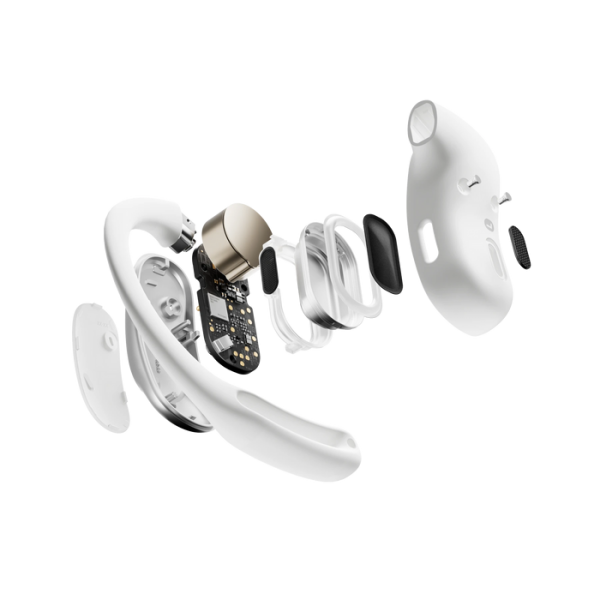 SHOKZ OpenFit Air, weiss Auricolare Wireless A clip Chiamate/Musica/Sport/Tutti i giorni Bluetooth Bianco