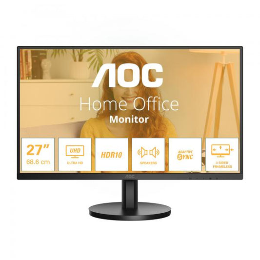 AOC U27B3A - 27"" MONITOR 4K - FRAMELESS - 60 HZ - W3Y