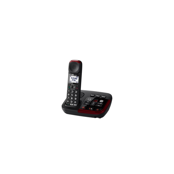 PANASONIC KX-TGM420EXB DECT BLACK AMPLIFICATO CON SEGRETERIA TASTI GRANDI
