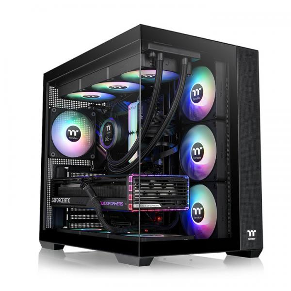 THERMALTAKE CASE M.TOWER VIEW 380TG ARGB BLACK TG 4xARGB Fan