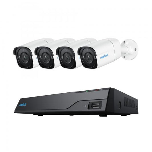 REOLINK NVS8-5MB4 (PS2KB02-8) - KIT 4 TELECAMERE P320 + NVR POE 8CH - HDD 2TB INCLUSO