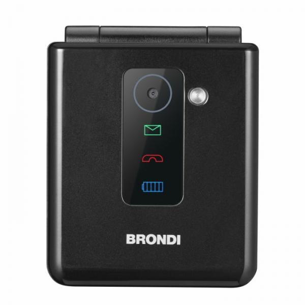 BRONDI FLIPPER BLACK METAL 2.4" CLAMSHELL