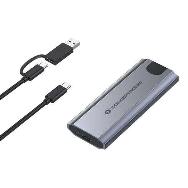 CONCEPTRONIC DANTE05G - BOX HDD / SSD M.2 NVME SSD USB 3.2 GEN 2 - ALUMINUM CASING