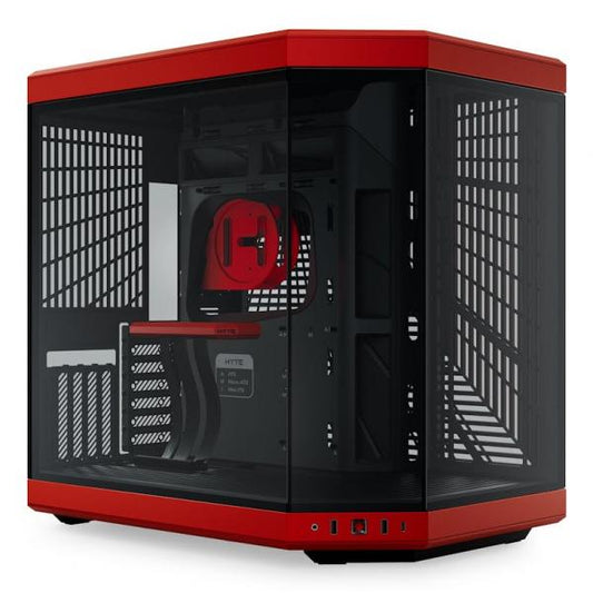 HYTE CASE MID TOWER DC Y70 BLK/RD 4xSLOTS GPU 3*TG CS-HYTE-Y70-BR