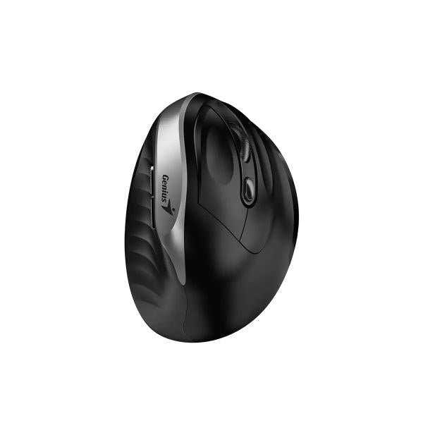 GENIUS MOUSE ERGONOMIC WIR. ERGO 8250S VERTICALE + POGGIAPOLSO SILVER GRAY/