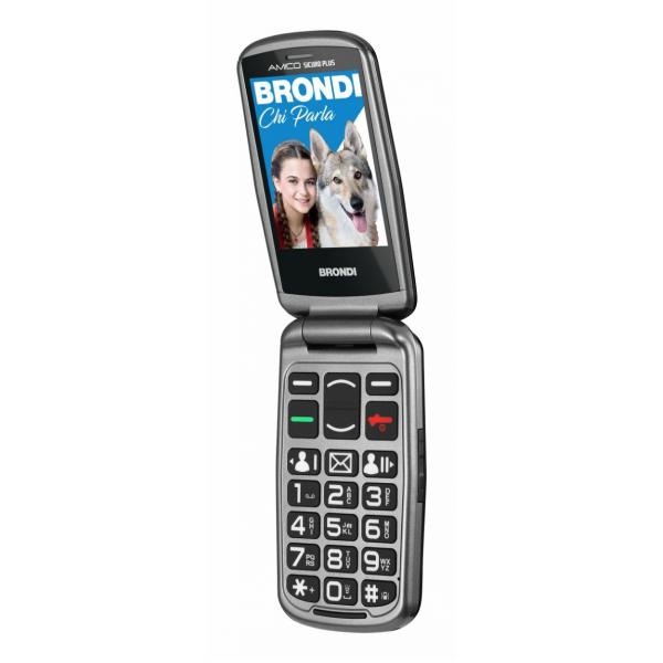 BRONDI AMICO SICURO PLUS NERO 2.8" CLAMSHELL+BRACCIALETTO SOS