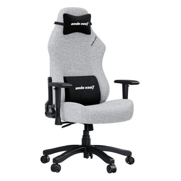 ANDASEAT LUNA SEDIA GAMING TAGLIA L IN TESSUTO GRIGIO