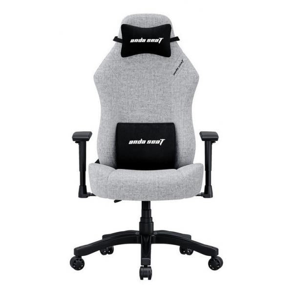 ANDASEAT LUNA SEDIA GAMING TAGLIA L IN TESSUTO GRIGIO