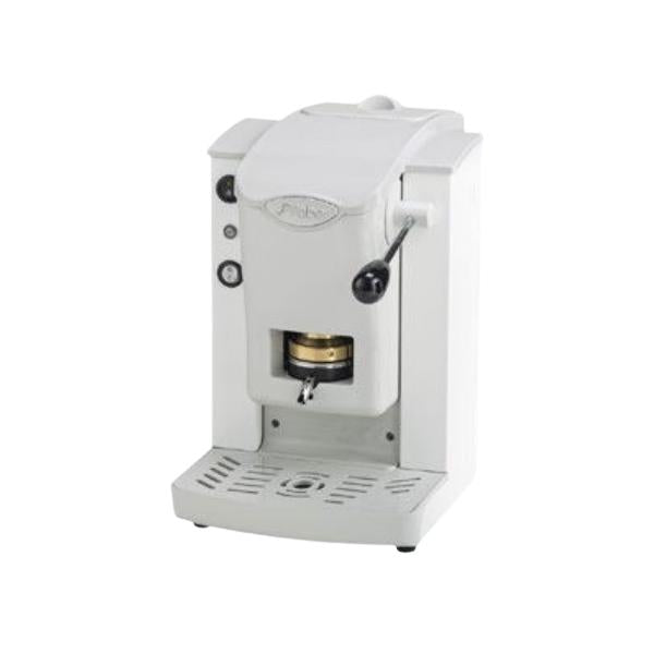 FABER SLOT PLAST BASIC - MACCHINA PER CAFFE'' CON PRESSACIALDA IN OTTONE - TELAIO IN METALLO BIANCO E FRONTALE IN POLICARBONATO BIANCO