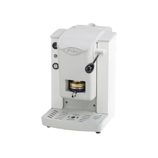 FABER SLOT PLAST BASIC - MACCHINA PER CAFFE'' CON PRESSACIALDA IN OTTONE - TELAIO IN METALLO BIANCO E FRONTALE IN POLICARBONATO BIANCO