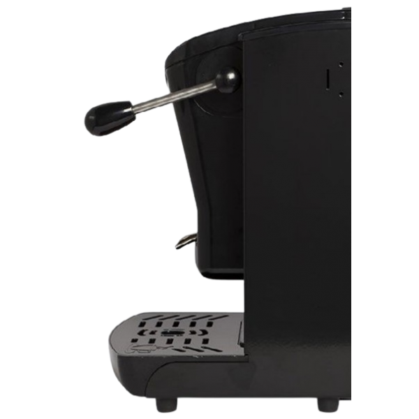 FABER SLOT PLAST BASIC - MACCHINA PER CAFFE'' CON PRESSACIALDA IN OTTONE - TELAIO IN METALLO NERO E FRONTALE IN POLICARBONATO NERO