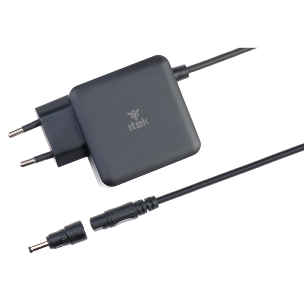 ITEK ALIMENTATORE UNIV. NOTEBOOK 65W 8 conn, GaN SUPER SLIM