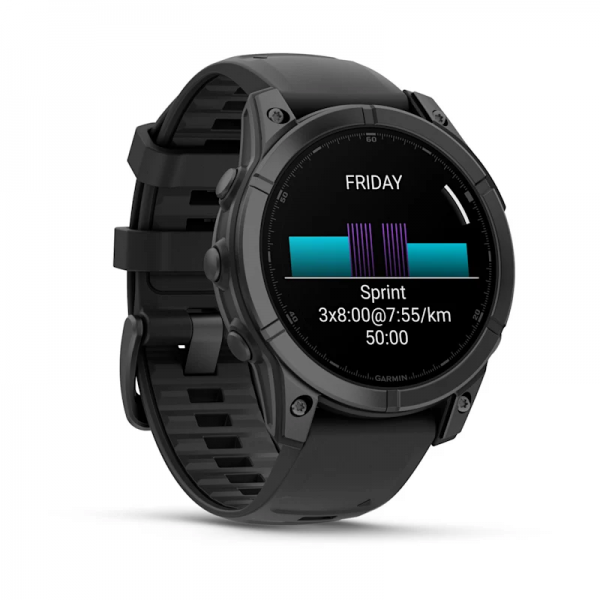 Garmin Fenix E 3,3 cm (1.3") AMOLED 47 mm Digitale 416 x 416 Pixel Touch screen Nero Wi-Fi GPS (satellitare)