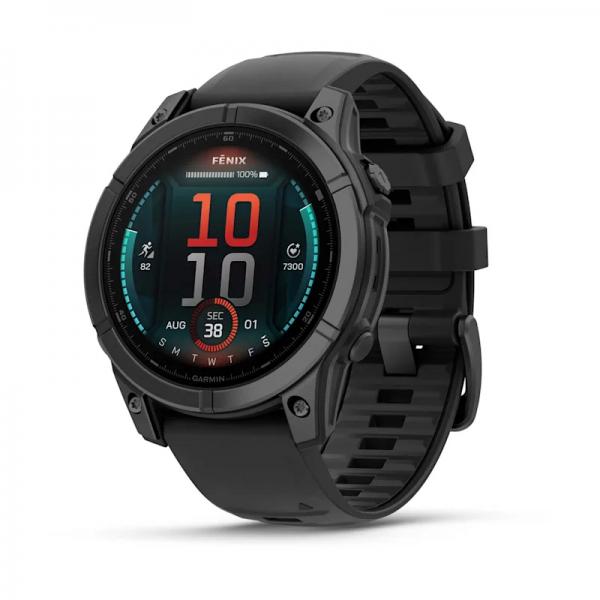 Garmin Fenix E 3,3 cm (1.3") AMOLED 47 mm Digitale 416 x 416 Pixel Touch screen Nero Wi-Fi GPS (satellitare)