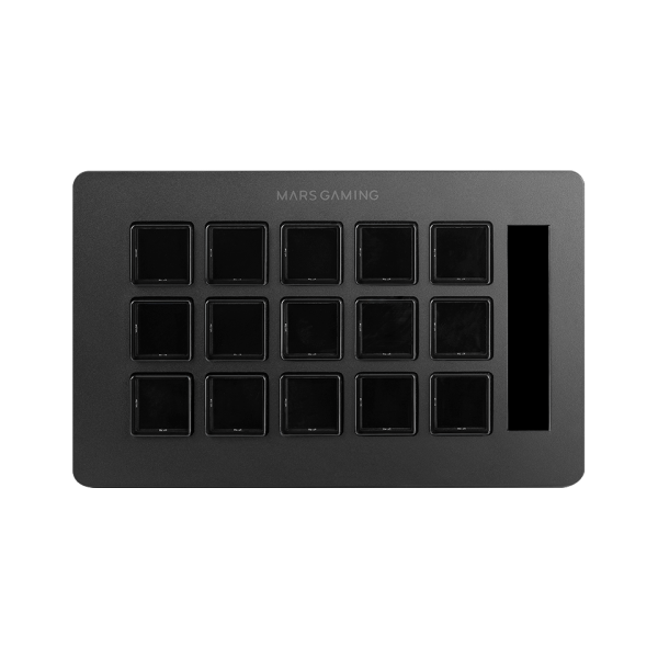 MARSGAMING SLIM STREAM DECK MSD-ONE BLACK CUSTOM KEYS+SOFTWARE