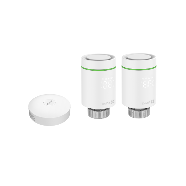 EZVIZ KIT 2pz.T55 VALVOLA TERMOSTATICA + A3 HUB