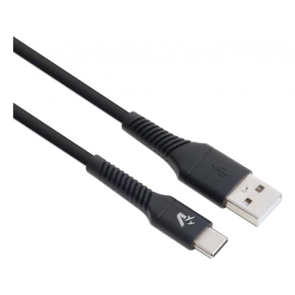 VULTECH CS-TAC12BK - CAVO SMARTPHONE IN TPE USB TO TYPE-C 1,2M 3.0A 60W - NERO