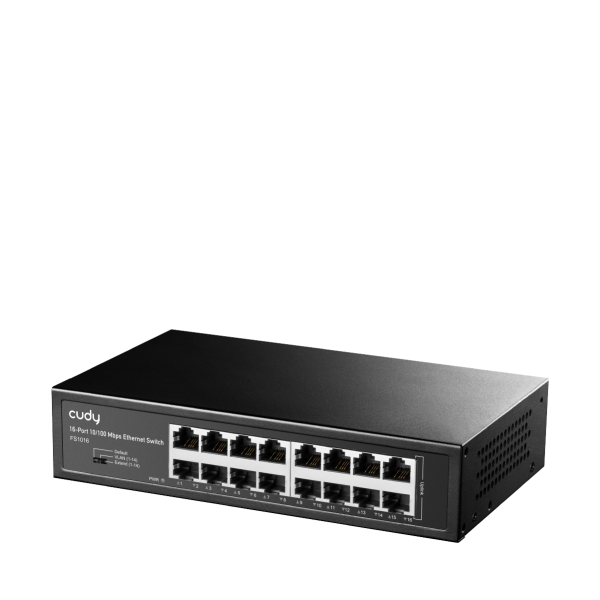 CUDY FS1016 - SWITCH 16 PT 10/100 MBPS - METAL CHASSIS
