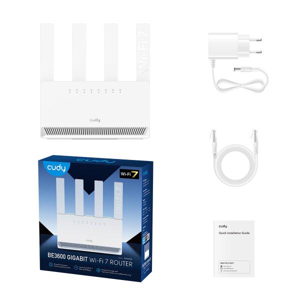 CUDY WR3600E - MESH SYSTEM BE3600 WI-FI 7