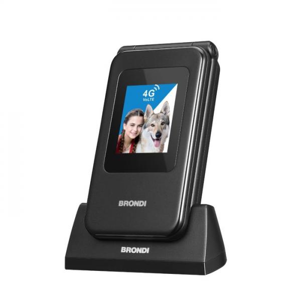 Brondi 10281080 cellulare 7,11 cm (2.8") Nero, Metallico Telefono cellulare basico