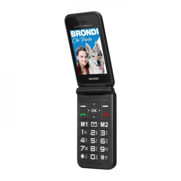 Brondi 10281080 cellulare 7,11 cm (2.8") Nero, Metallico Telefono cellulare basico