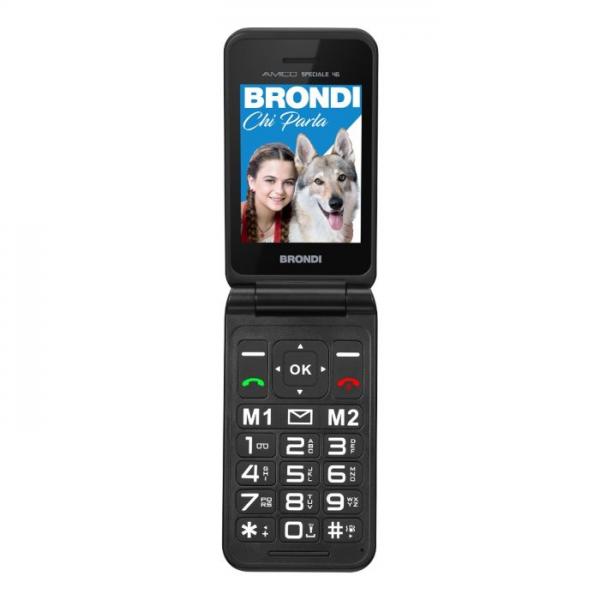 Brondi 10281080 cellulare 7,11 cm (2.8") Nero, Metallico Telefono cellulare basico