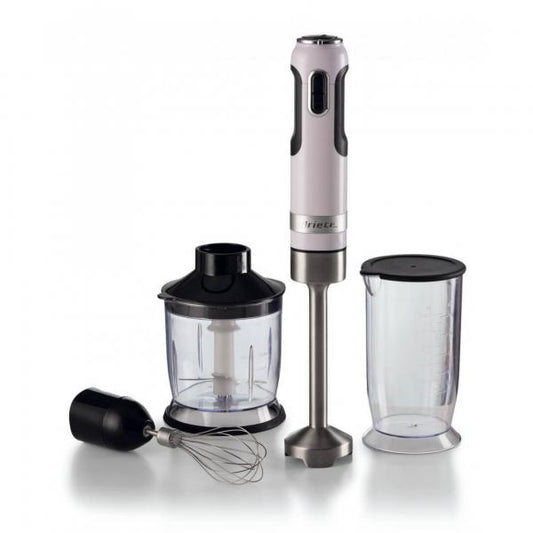 ARIETE MODERNA BIANCO (602/01) - FRULLATORE AD IMMERSIONE CON BICCHIERE, TRITATUTTO E FRUSTA - TASTO TURBO - 1000W