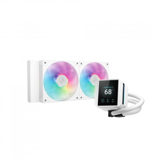 DEEPCOOL RAFF. LIQUIDO MYSTIQUE 240 ARGB WH TFT 2.8'' R-LX240-WHDSNMCP-G-1