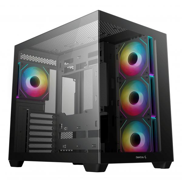 DEEPCOOL CASE MID TOWER CG530 4F 2*TG 4x120 PWM+ARGB FAN R-CG530-BKADA4-G-1