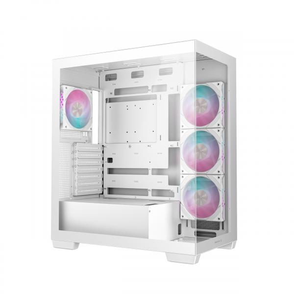 DEEPCOOL CASE MID TOWER CG580 WH 4F WHITE 2*TG 4x120 PWM+ARGB FAN