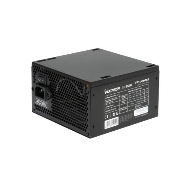 VULTECH VPS-A500ER - ALIMENTATORE ATX 500W CON VENTOLA DA 12CM TERMOREGOLATA