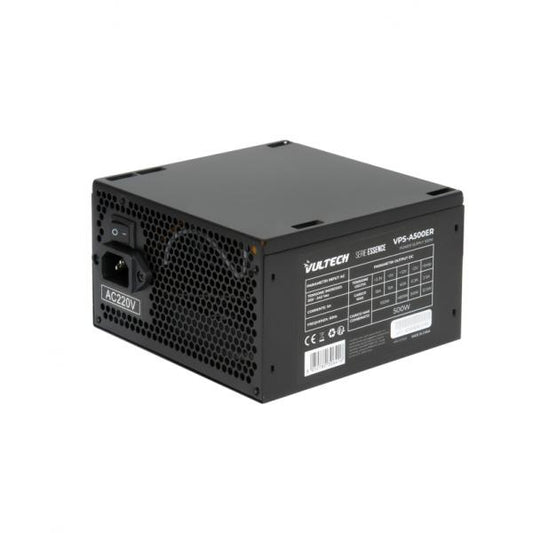 VULTECH VPS-A500ER - ALIMENTATORE ATX 500W CON VENTOLA DA 12CM TERMOREGOLATA
