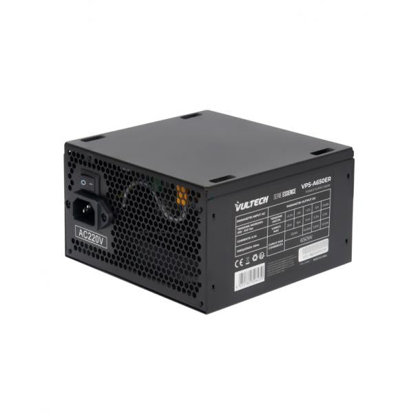 VULTECH VPS-A650ER - ALIMENTATORE ATX 650W CON VENTOLA DA 12CM TERMOREGOLATA - RETAIL