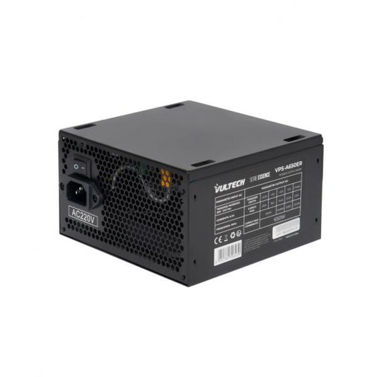 VULTECH VPS-A650ER - ALIMENTATORE ATX 650W CON VENTOLA DA 12CM TERMOREGOLATA - RETAIL