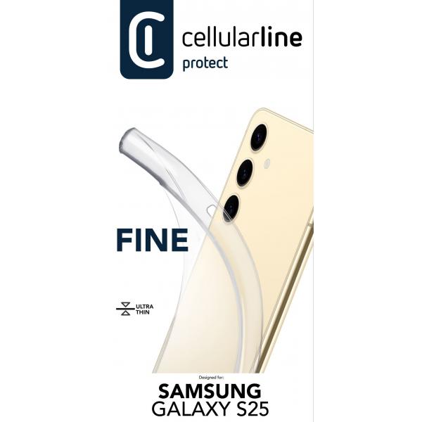 CELLULARLINE CUSTODIA GOMMA FINE GALAXY S25 TRASPARENTE