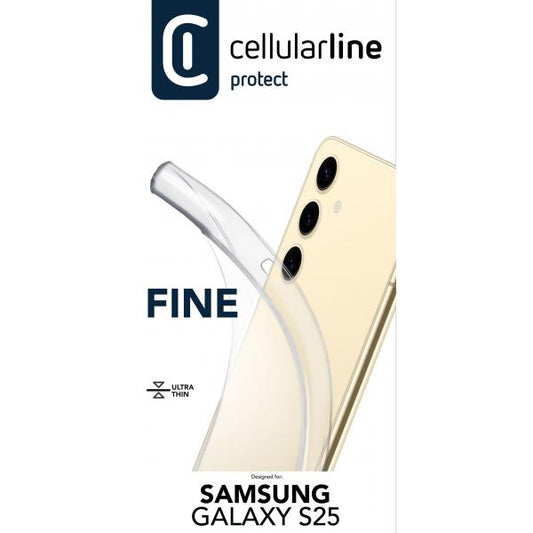 CELLULARLINE CUSTODIA GOMMA FINE GALAXY S25 TRASPARENTE