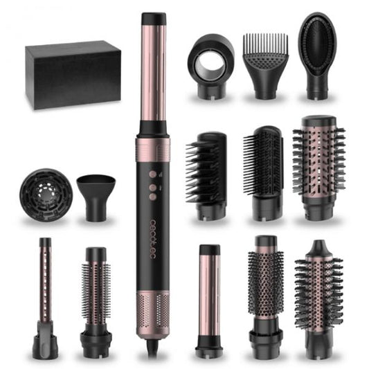 CECOTEC CERAMICCARE 14 IN 1 AIR GLAM BLACK SPAZZOLA MOTORE DIGITALE 14 ACCESSORI
