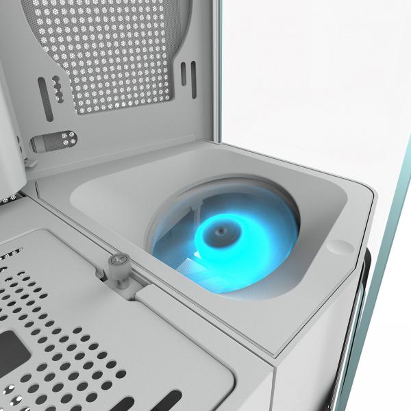 COUGAR CASE MID TOWER FV270 RGB WHITE 2xTG CURVED 4 ARGB FAN + RGB HUB