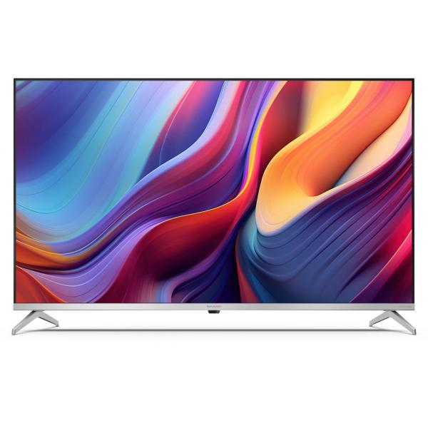 SHARP 43GP6265E - 43"" GOOGLE TV QLED 4K - FRAMELESS - TV SAT CERTIFICATO - HDR - AUDIO HARMAN KARDON - ARGENTO - IT