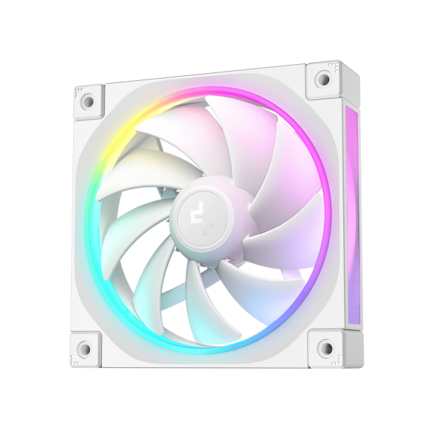 DEEPCOOL VENTOLE CASE FL12 BIANCA ARGB PWM BASSO RUMORE (kit 3 ventole)