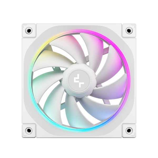 DEEPCOOL VENTOLE CASE FL12 BIANCA ARGB PWM BASSO RUMORE