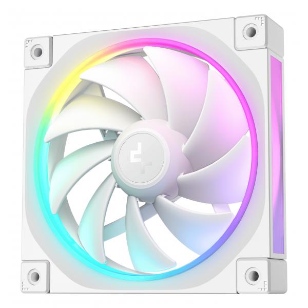 DEEPCOOL VENTOLE CASE FL12 BIANCA ARGB PWM BASSO RUMORE