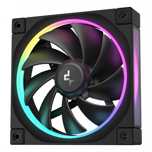 DEEPCOOL VENTOLE CASE FL12 NERA ARGB PWM BASSO RUMORE